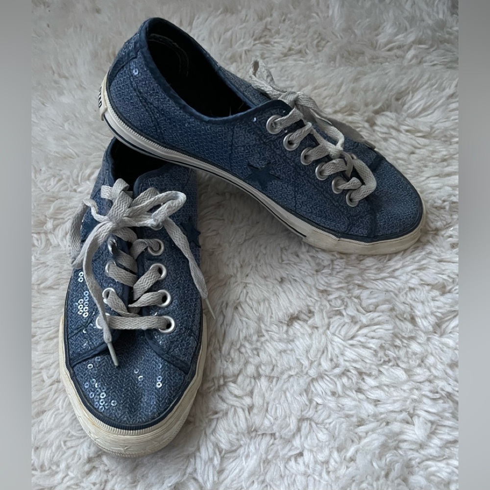 Converse One Star Blue Sequel Low Top Sneakers Size 6